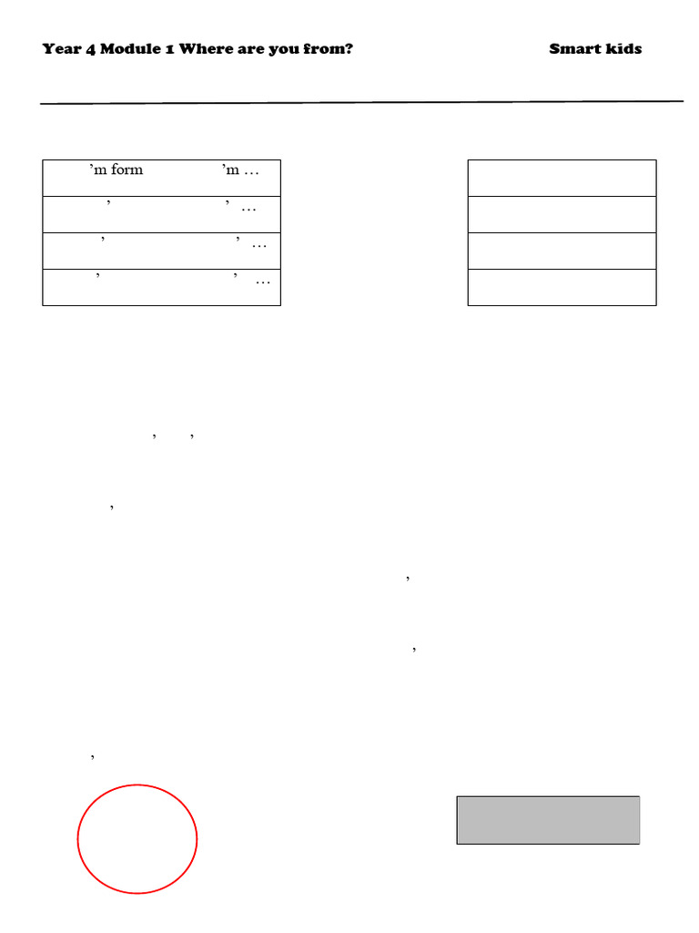 Year4 Module 1 | PDF