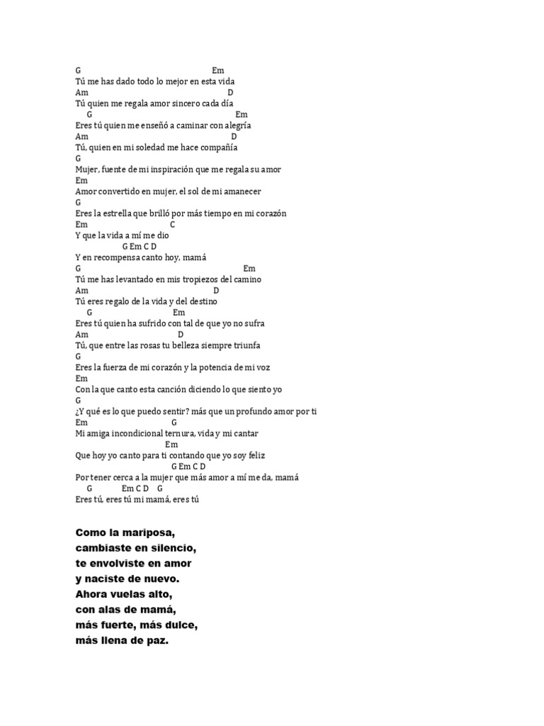 Canción de amor a mamá | PDF