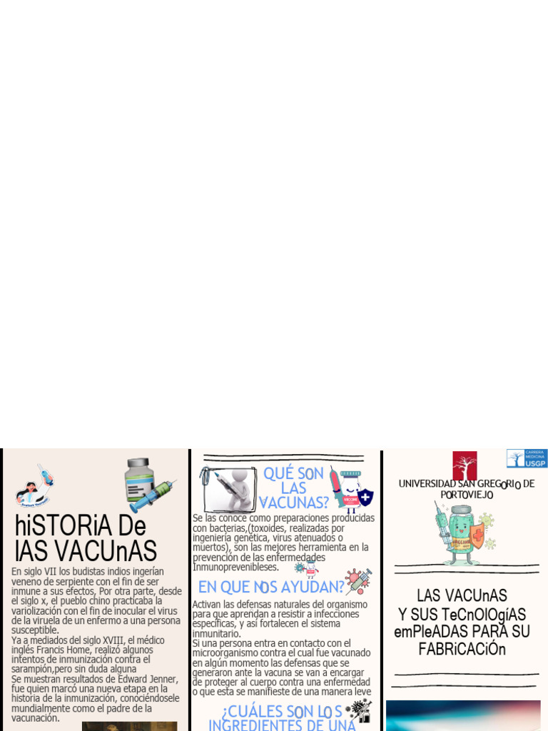 Historia y Tipos de Vacunas | PDF | Virus | Sistema inmune