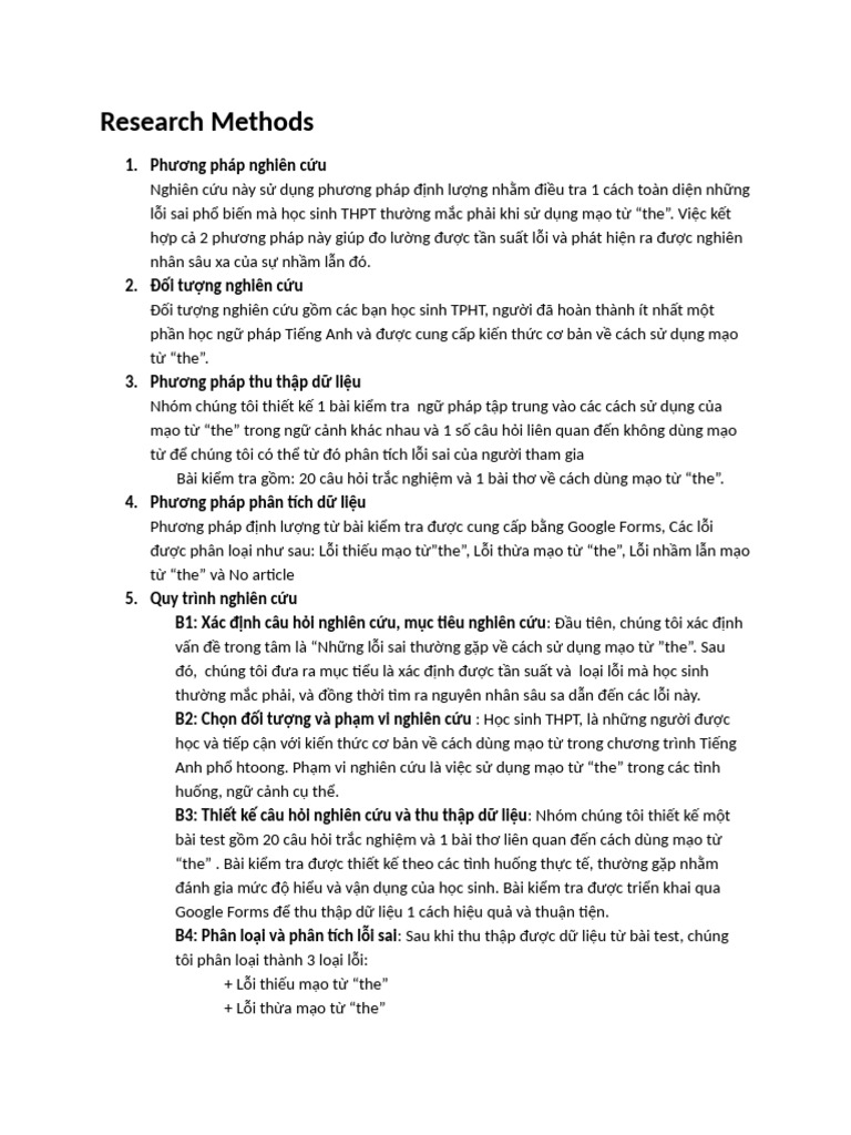 Research Methods | PDF