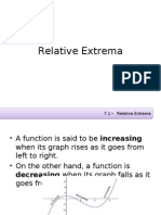 7.1 Relative Extrema