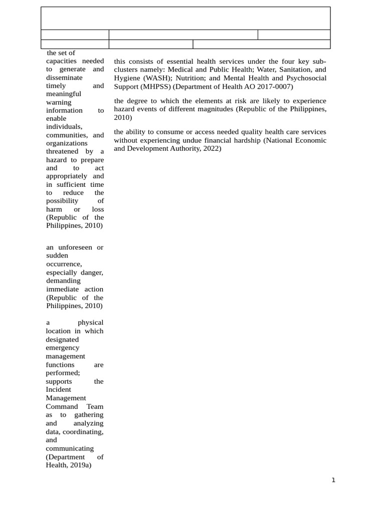 Health Emergency Management Framework | PDF | Hazards | Wash