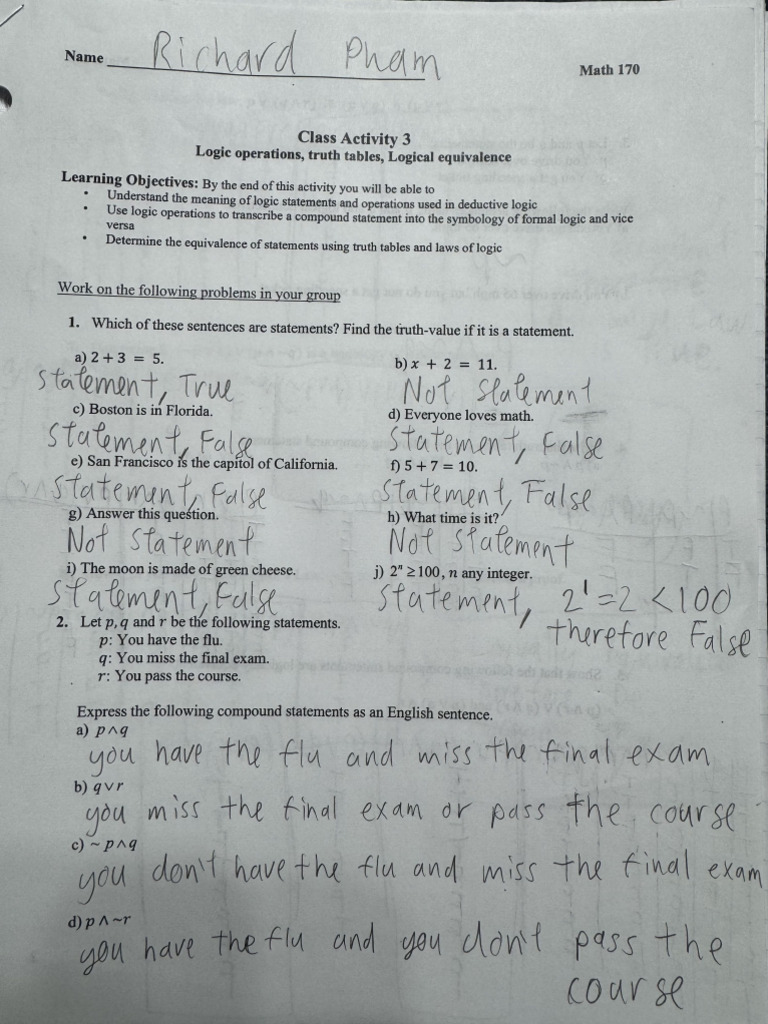 Class Activity 3 | PDF