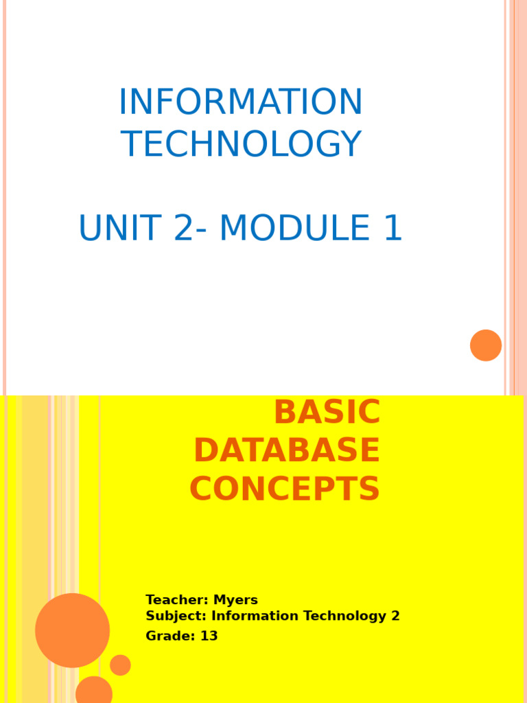 Basic Database Concepts Overview | PDF | Databases | Computer Programming