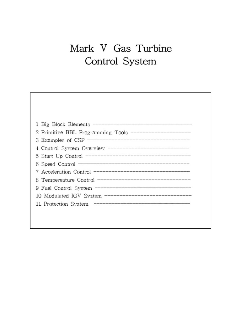 Gas Turbine Control System Overview | PDF | Parameter (Computer ...