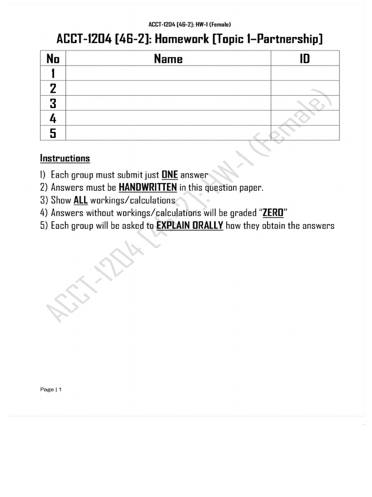 Homework 1 | PDF