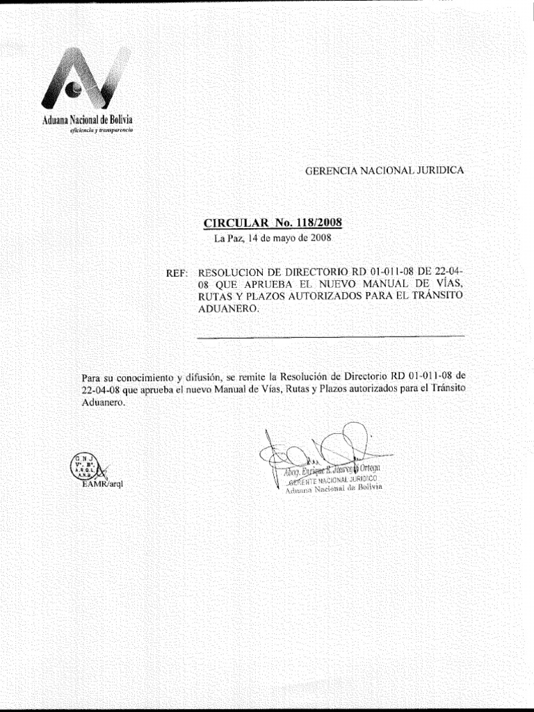Circular 1182008 | PDF