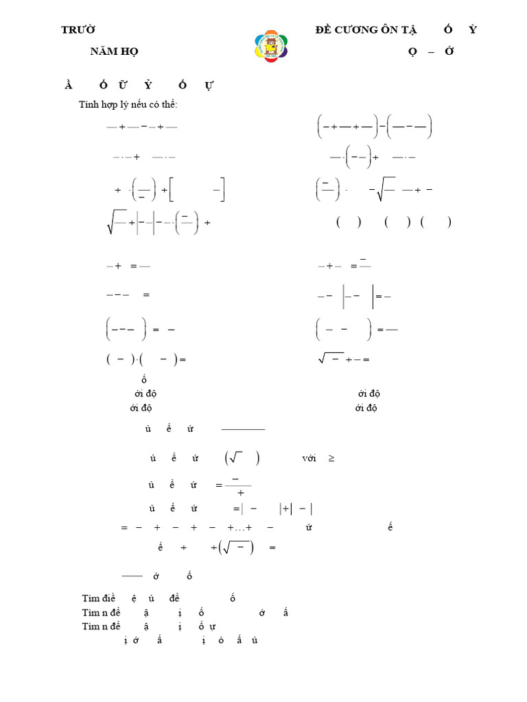 Toan 7 - de Cuong HK1!23!24 - c2TC | PDF