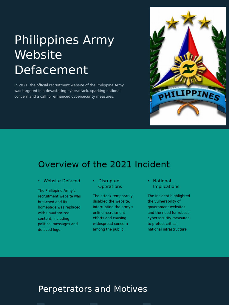 Philippine Army Recruitment Website Defacement 2021 | PDF | Security ...