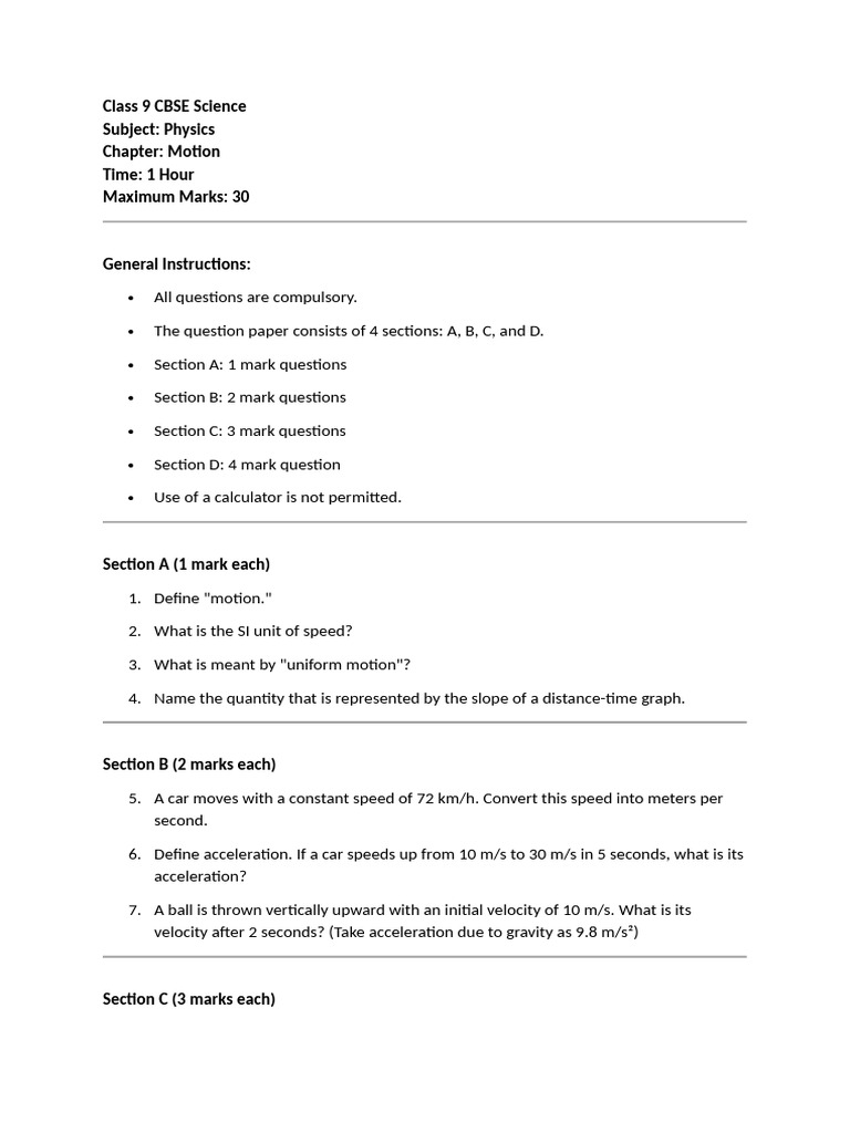 Motion | PDF