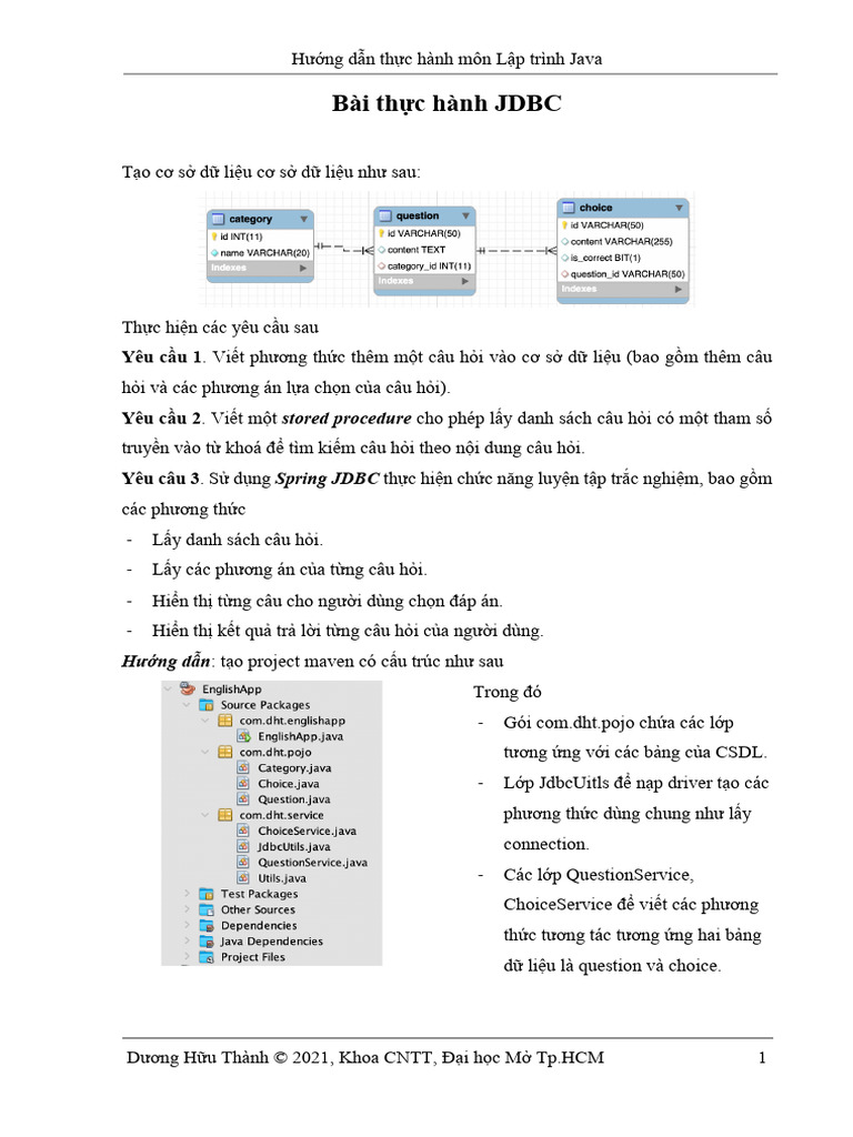 Bai Thuc Hanh 1 | PDF
