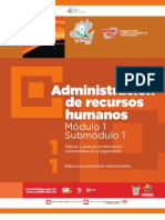 Guía Formativa, ADMINISTRACIÓN DE RECURSOS HUMANOS 11, 2012 CECyTEH, Gobierno Hidalgo