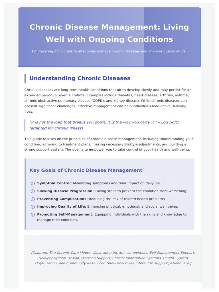 Chronic Disease Management Guide | PDF | Chronic Condition | Arthritis