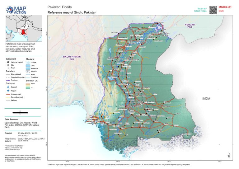 Ma006 v01 Pak Reference Series Provinces 300dpi | PDF | Geographical ...