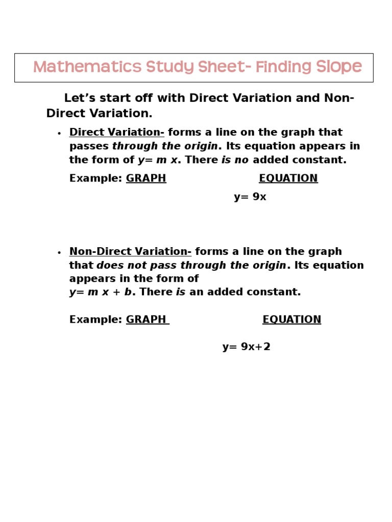 Understanding Slope and Graphing Techniques | PDF | Slope | Equations