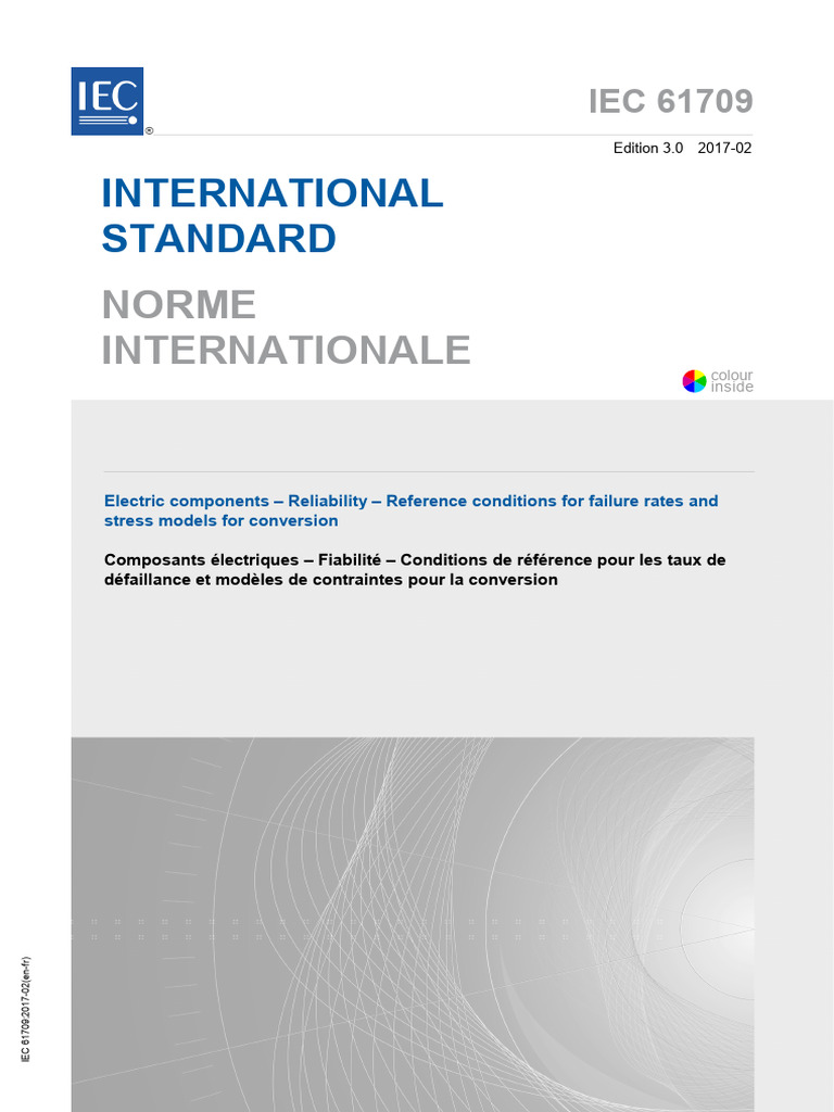 IEC 61709: Fiabilité des composants électriques | PDF | Commission ...