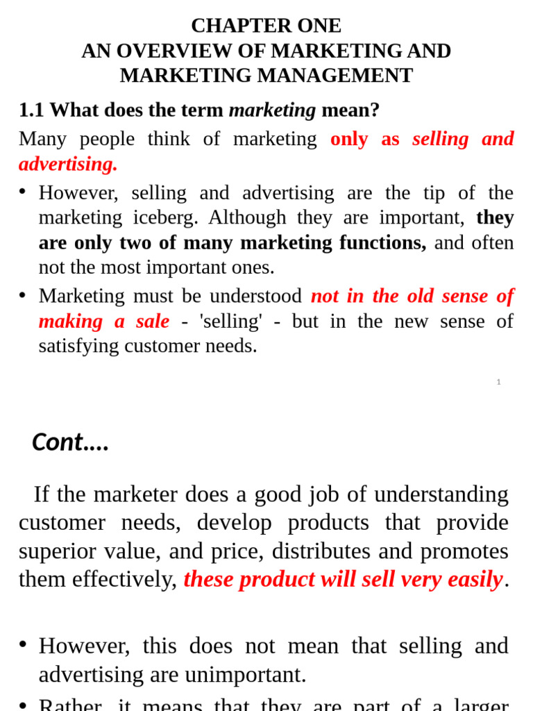 Marketing Management Overview and Concepts | PDF | Marketing | Demand