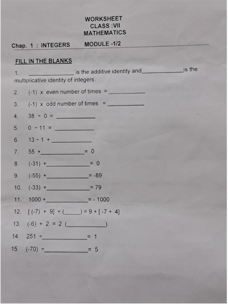 Grade 7 Math Icse Pdf