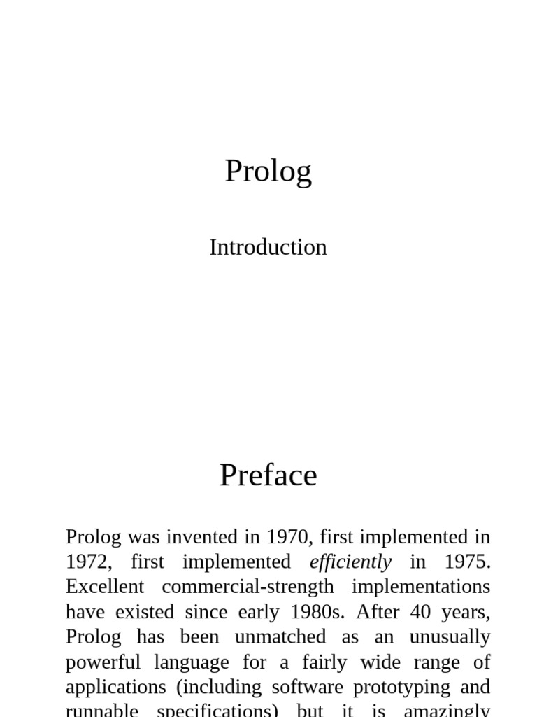 Prolog Inference Engine Overview | PDF | Inference | Software Development