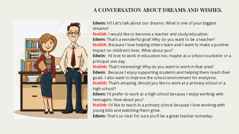 A Conversation About Dreams and Wishes. | PDF