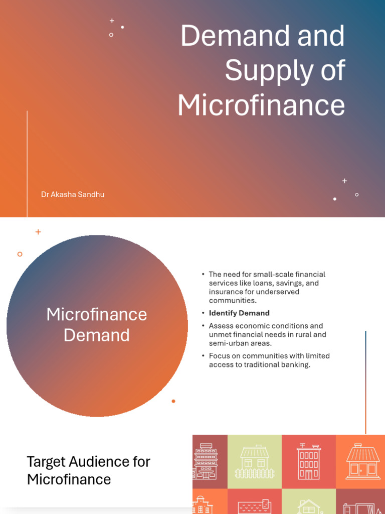 Microfinance Demand and Supply Insights | PDF
