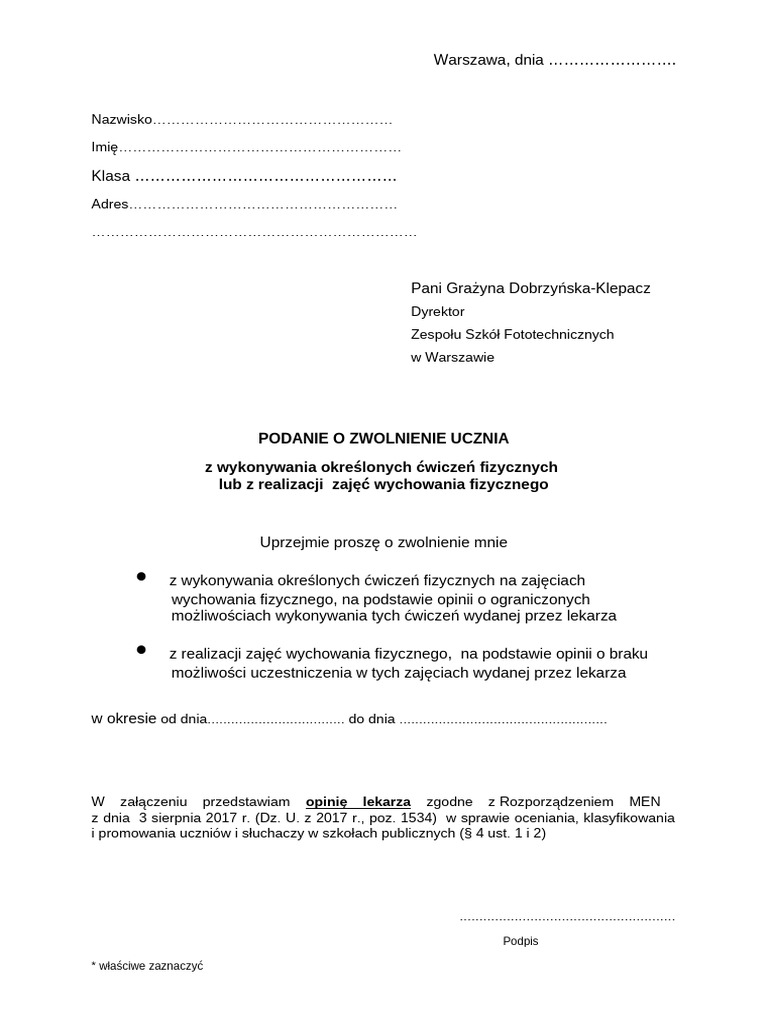podanie-o-zwolnienie-z-zajec-wychowania-fizycznego-uczen-pdf