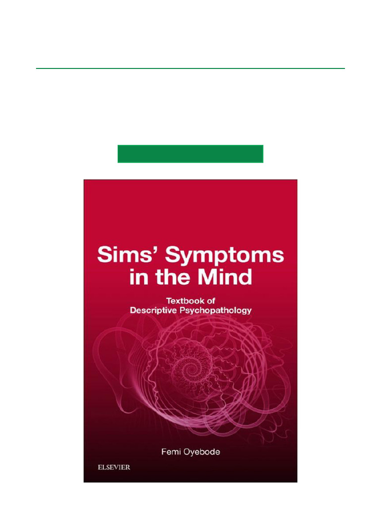 Sims' Symptoms in the Mind 6th Edition | PDF