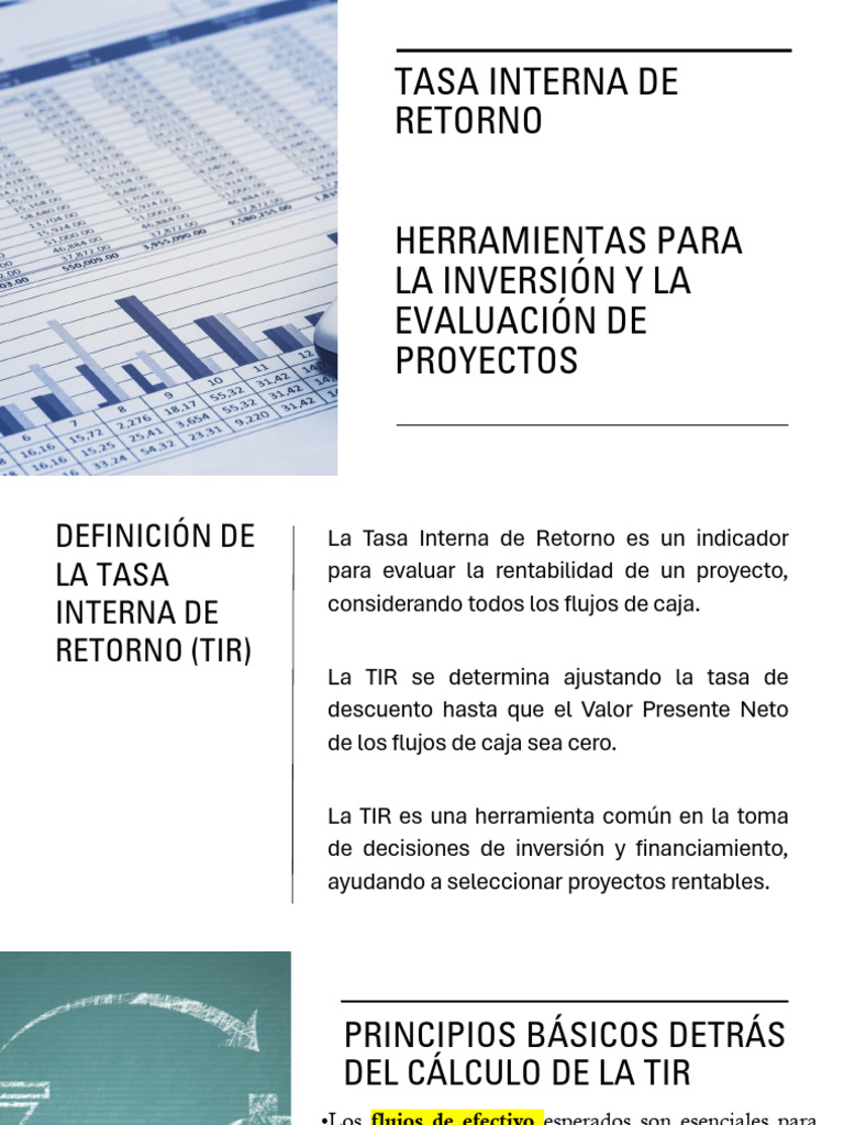 Tasa Interna de Retorno: Guía Completa | PDF | Tasa interna de retorno ...