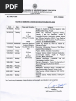 HS Exam Routine 2026 - West Bengal | PDF