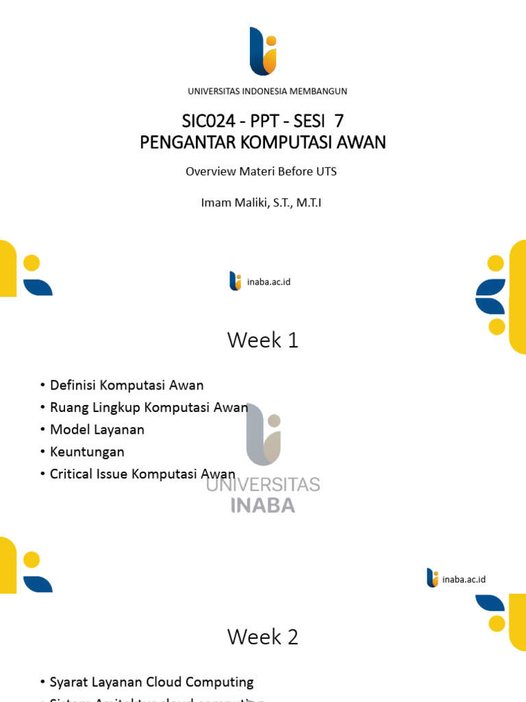 Pertemuan 7 Overview Materi Before UTS | PDF