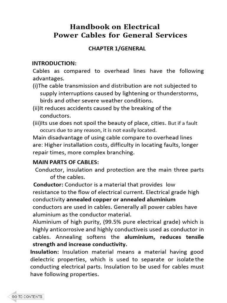 Electrical Power Cables Handbook | PDF | Insulator (Electricity ...