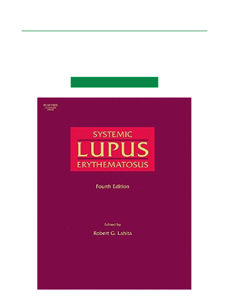 Systemic Lupus Erythematosus Book Download | PDF