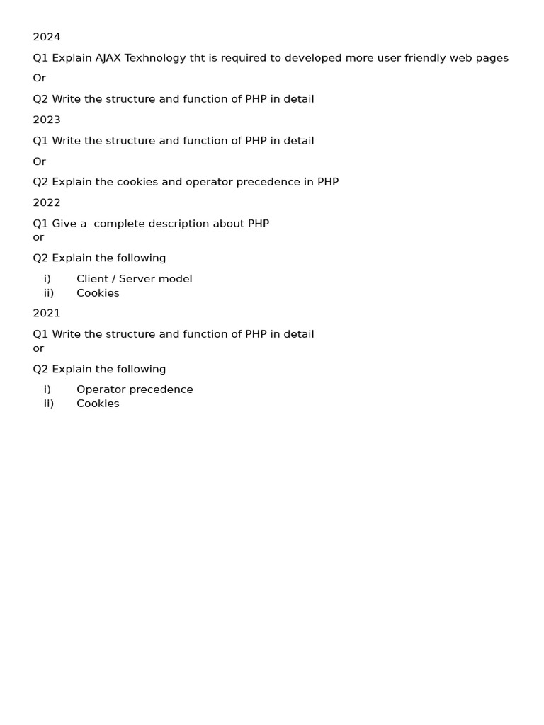 WT Unit 3 Impo Questtion | PDF