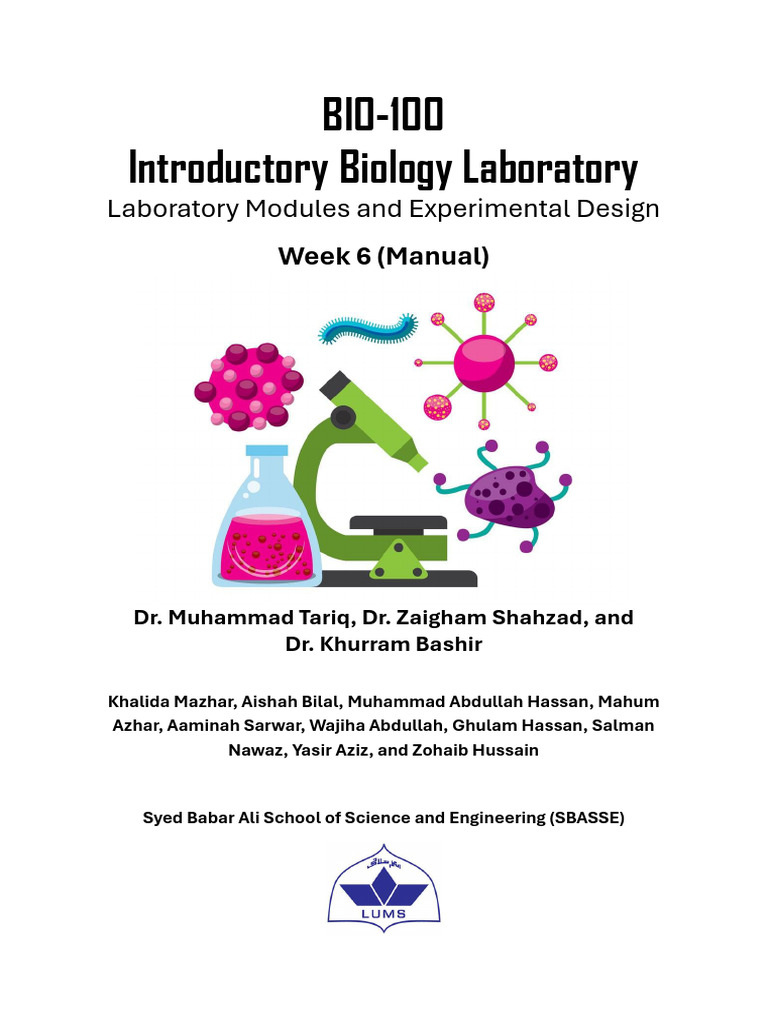 Bio100 - Week 6 - Molecular Cloning Part III - Manual | PDF | Molecular ...