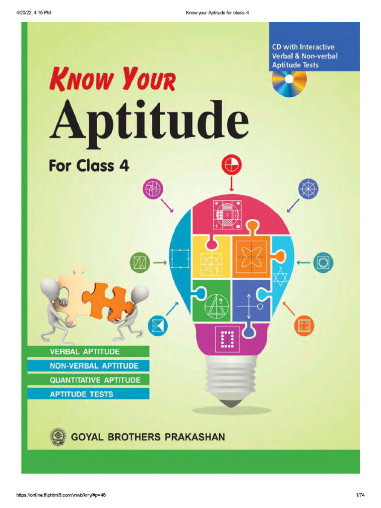 Class 4 Aptitude Test Guide | PDF