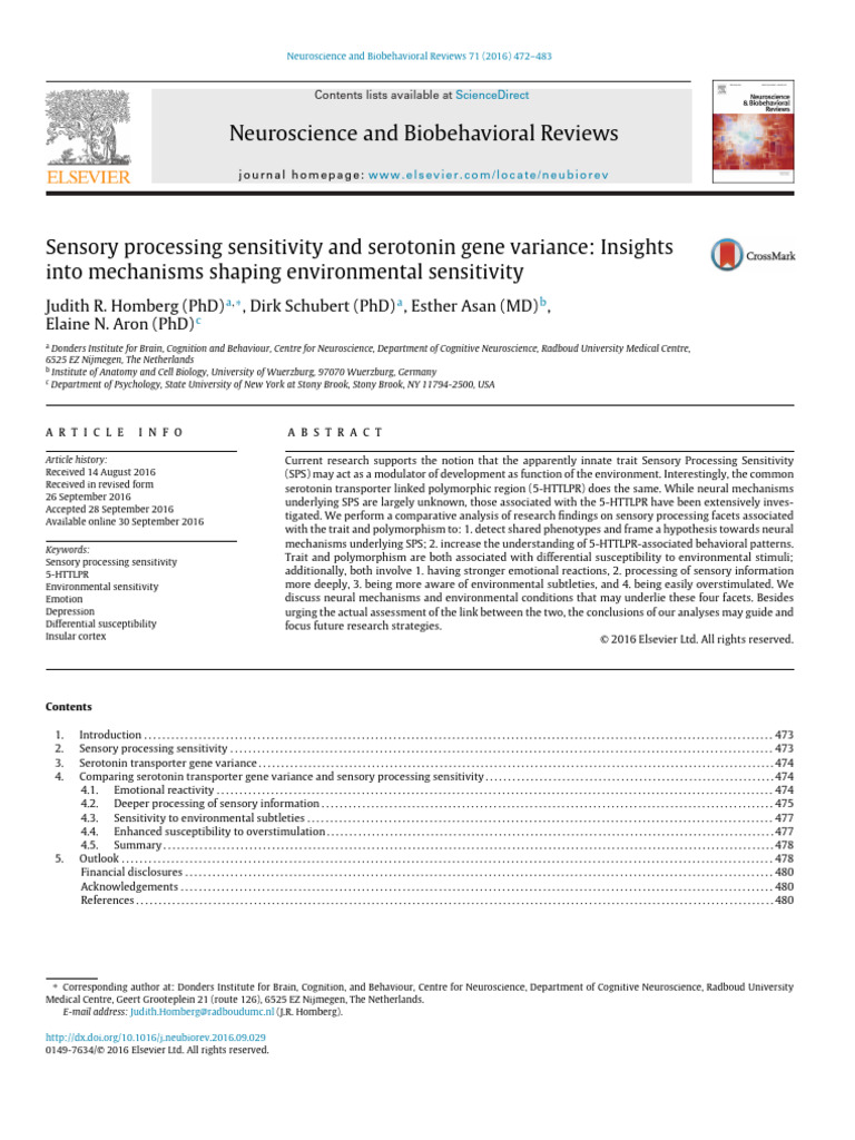 1 s2.0 S0149763416304754 Main | PDF | Insular Cortex | Empathy