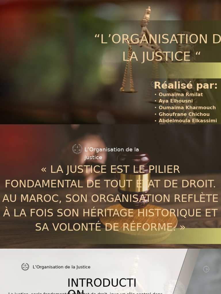 Organisation de la Justice au Maroc | PDF | Magistrat | Loi