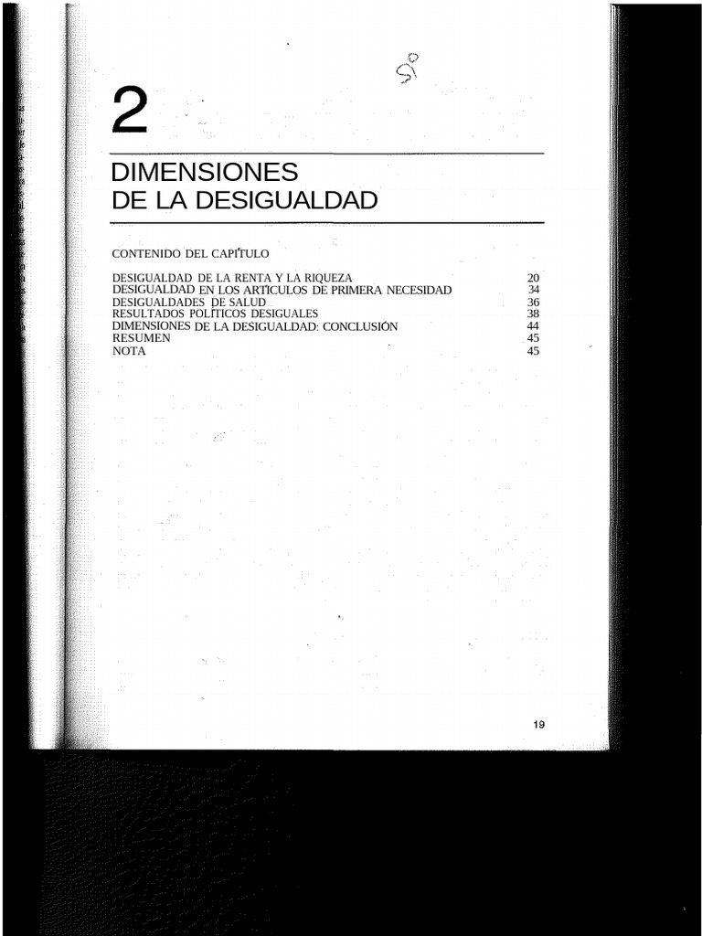 Dimensiones de la Desigualdad Social | PDF | Desigualdad social ...