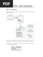 CSE1341 - Lab 6 Assignment: Part 1: (70 Points)