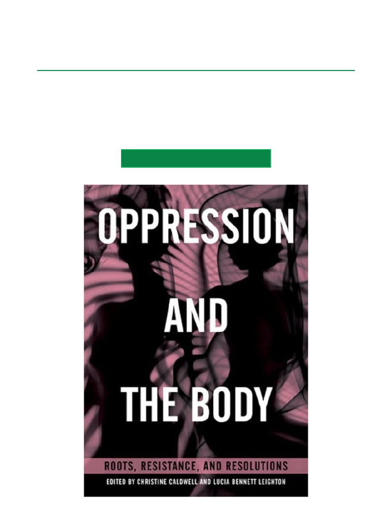 Oppression and the Body: Resistance Guide | PDF