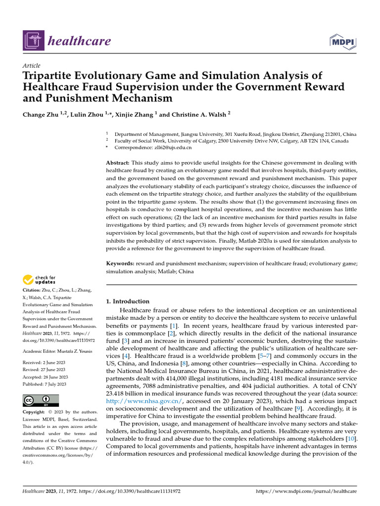 Tripartite Evolutionary Game and Simulation Analys | PDF | Game Theory ...
