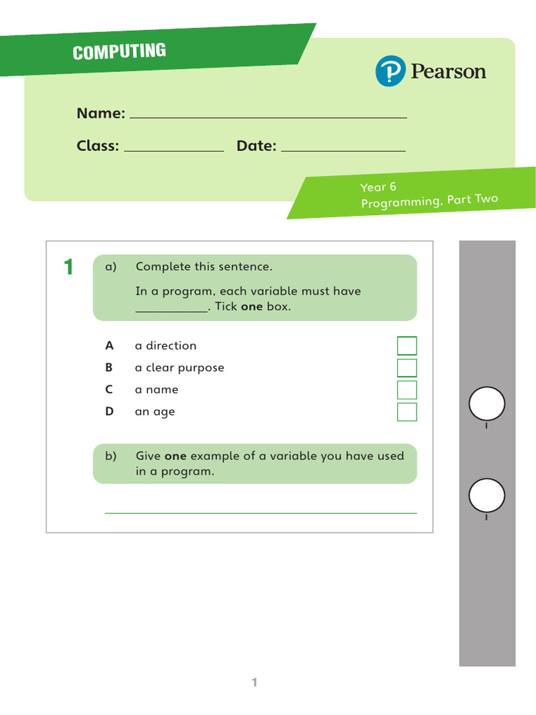 Year 6 Programming Concepts Guide | PDF | Applied Mathematics | Algorithms