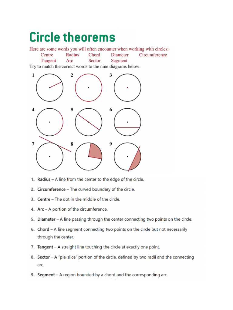 03 Circle Theorems Solutions | PDF