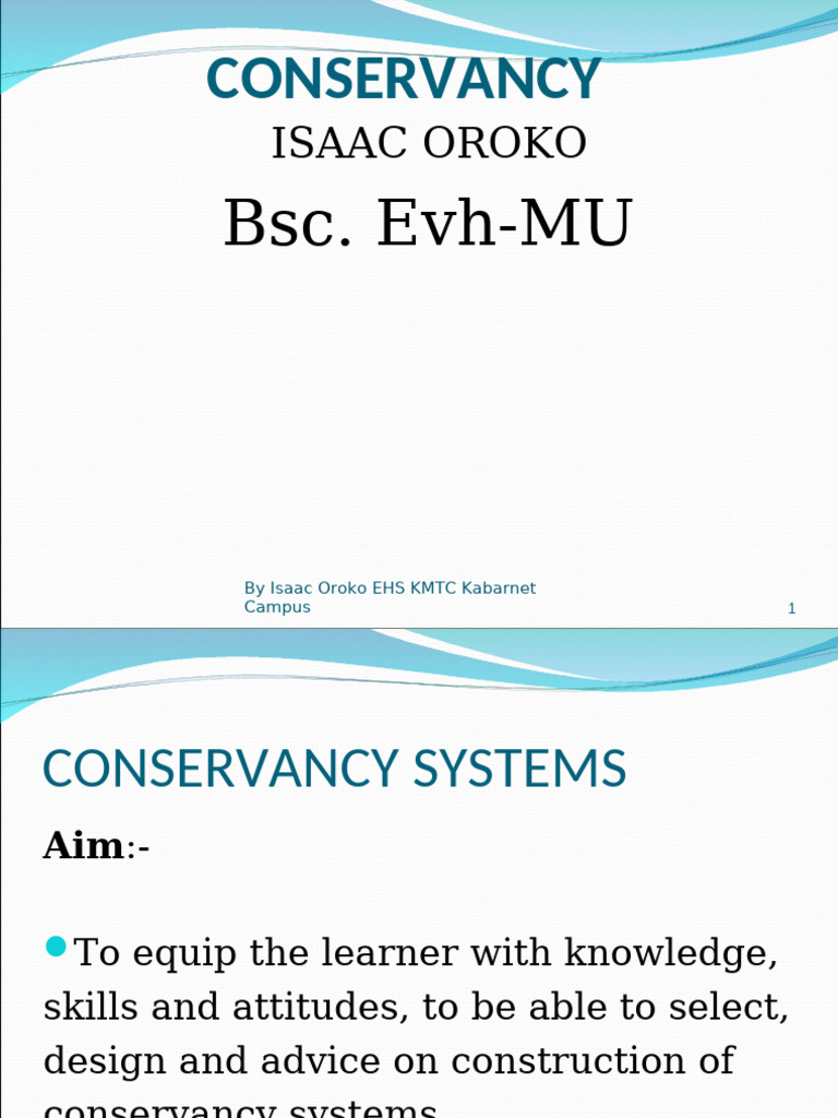 Understanding Conservancy Systems | PDF | Toilet | Sanitation