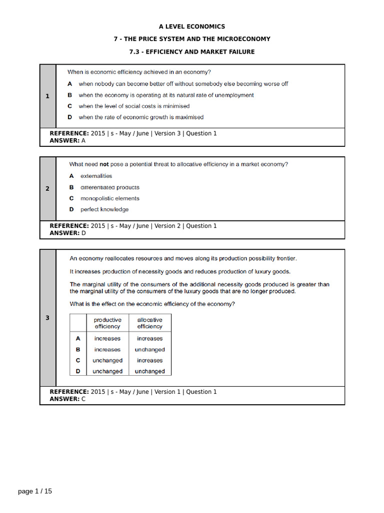 2022 A Level Economics Questions | PDF | Economies | Economics
