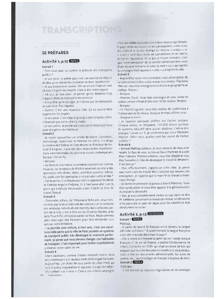 Transcriptions B2 #2 | PDF