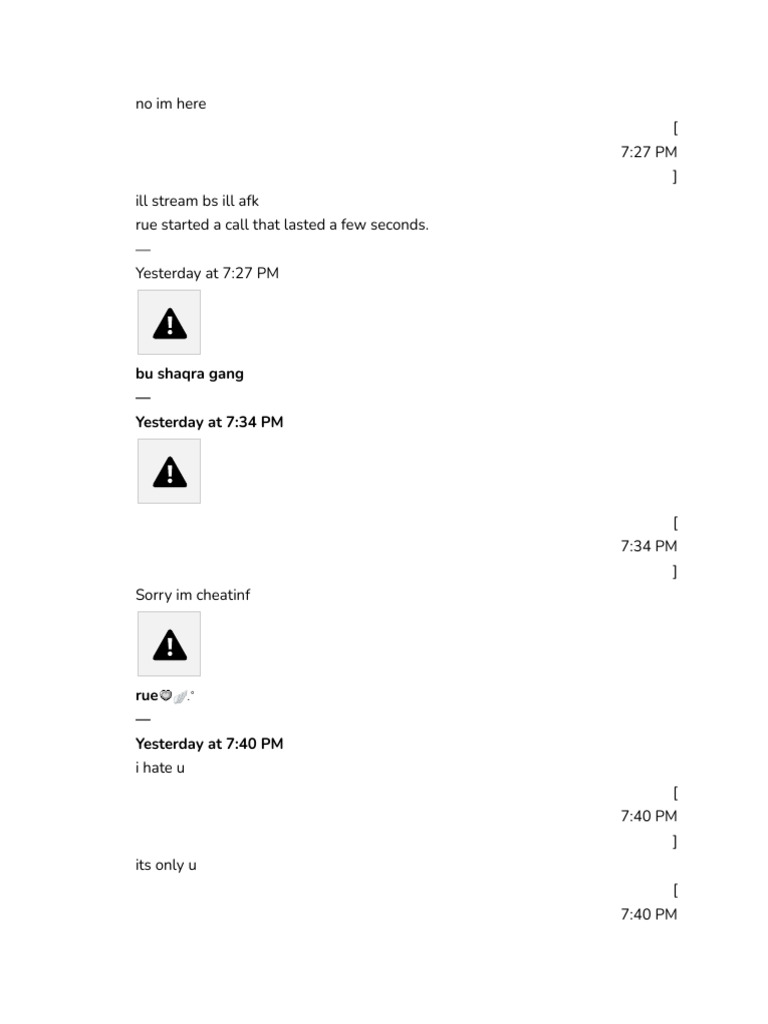 Chat Log: Personal Conversations | PDF