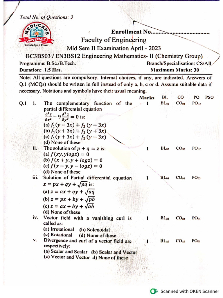 M2 MST 2 Apr 2023 C Group | PDF