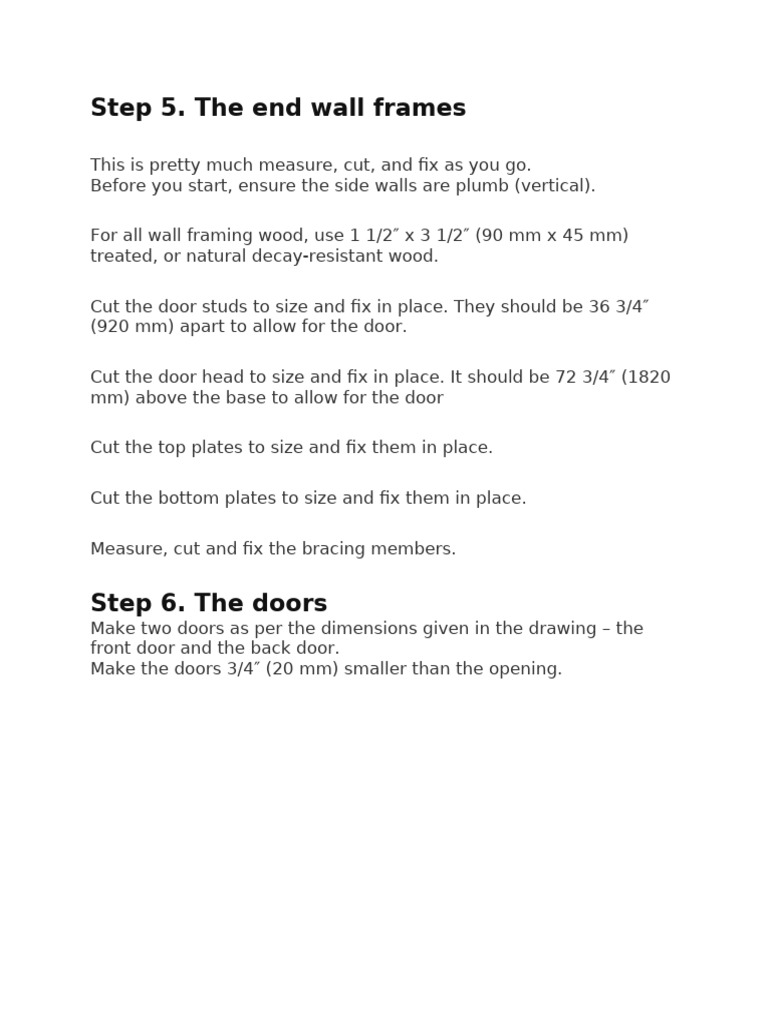 Building End Wall Frames and Doors | PDF
