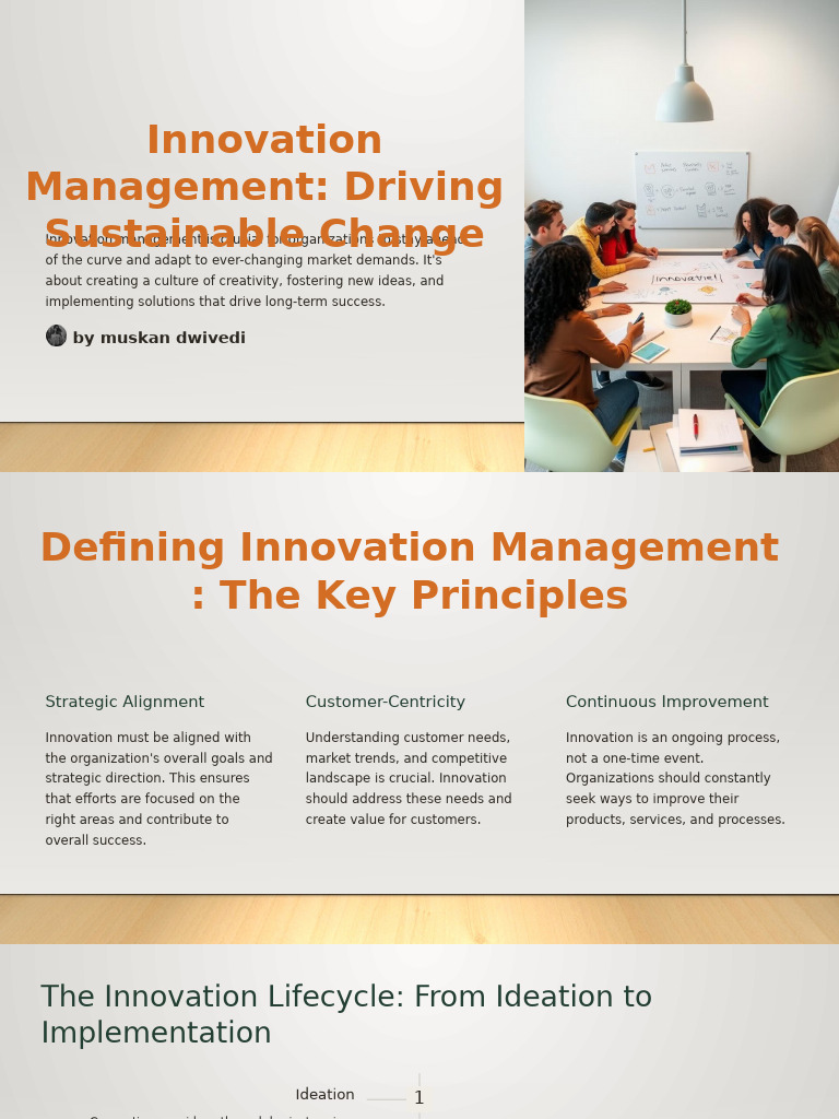 Innovation Management PPT Mba | PDF | Innovation | Collaboration